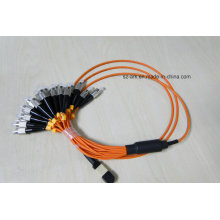 MPO-FC 12 Fibers Multimode Fiber Optical Patch Cords